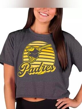 Concepts Sport Womens San Diego Padres Quest Boxy T-Shirt Size Large NWT